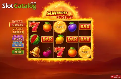 Οθόνη2. Sunburst Fortune Κουλοχέρης