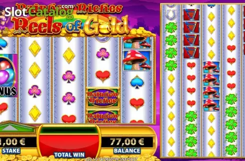 Οθόνη4. Rainbow Riches Reels of Gold Κουλοχέρης