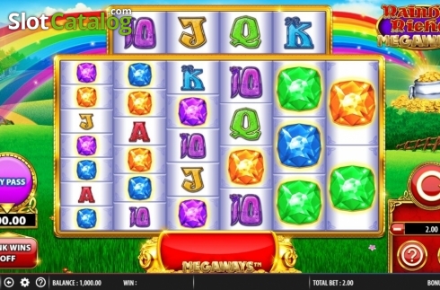 Οθόνη2. Rainbow Riches Megaways Κουλοχέρης
