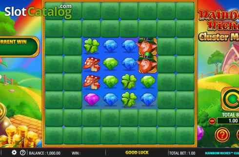 Οθόνη3. Rainbow Riches Cluster Magic Κουλοχέρης 