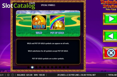 Οθόνη8. Rainbow Riches Pots of Gold Κουλοχέρης