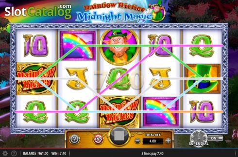 Οθόνη4. Rainbow Riches Midnight Magic Κουλοχέρης