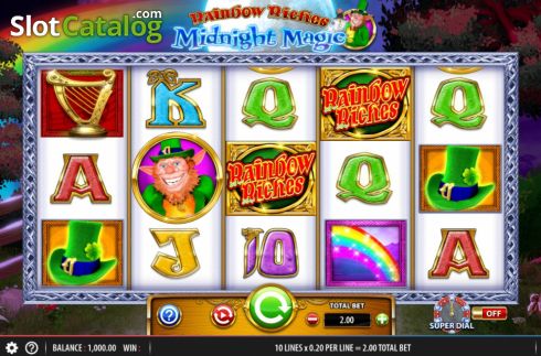 Οθόνη3. Rainbow Riches Midnight Magic Κουλοχέρης