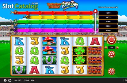 Οθόνη2. Rainbow Riches Race Day Κουλοχέρης