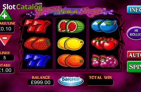 Οθόνη 1. Black Magic Fruits Κουλοχέρης