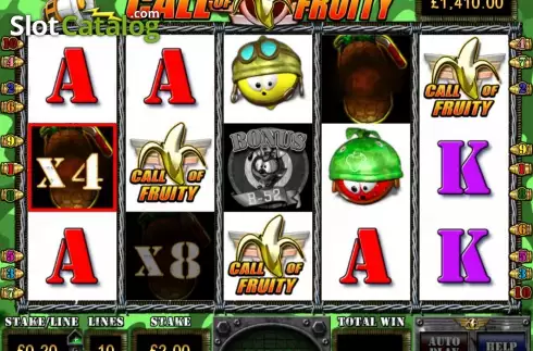 Οθόνη6. Call of Fruity Κουλοχέρης