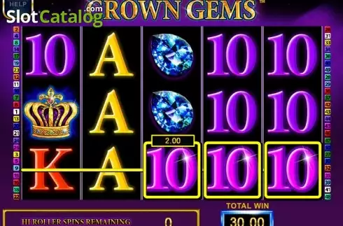 Οθόνη 6. Crown Gems Hi Roller Κουλοχέρης