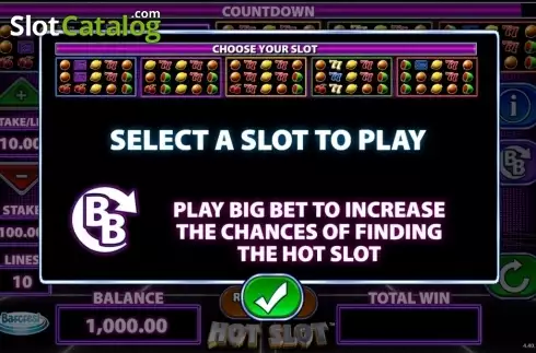 Οθόνη2. Hot Slot (Barcrest) Κουλοχέρης