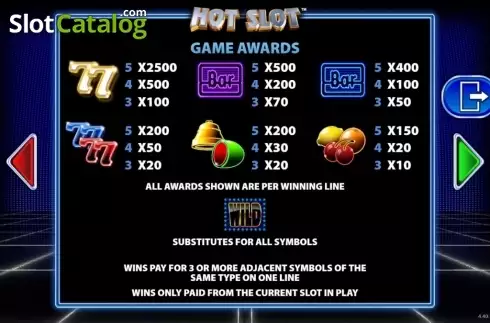 Οθόνη8. Hot Slot (Barcrest) Κουλοχέρης