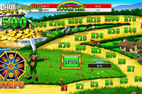 Οθόνη7. Rainbow Riches Power Mix Κουλοχέρης