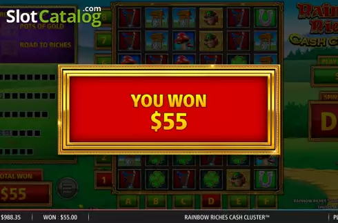 Οθόνη5. Rainbow Riches Cash Cluster Κουλοχέρης
