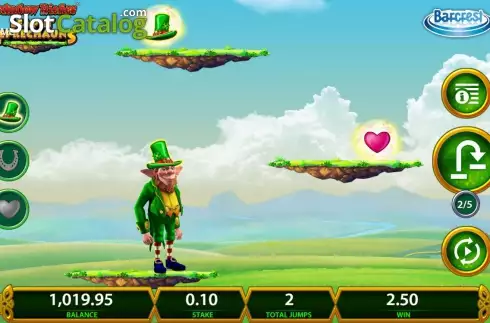Οθόνη 1. Rainbow Riches Leapin' Leprechauns Κουλοχέρης
