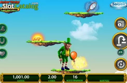 Οθόνη 4. Rainbow Riches Leapin' Leprechauns Κουλοχέρης