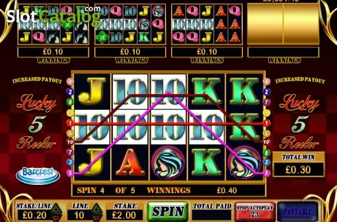 Οθόνη 3. Lucky 5 Reeler Κουλοχέρης 