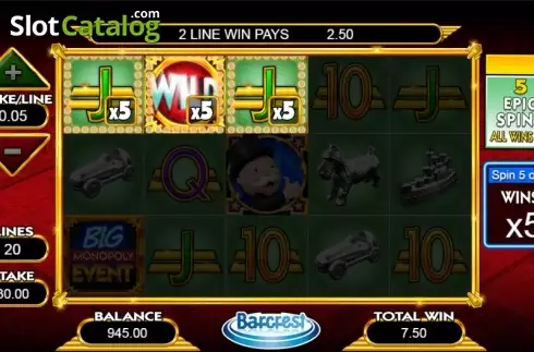 Οθόνη 6. MONOPOLY Big Event Κουλοχέρης