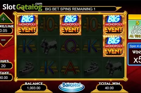 Οθόνη 8. MONOPOLY Big Event Κουλοχέρης