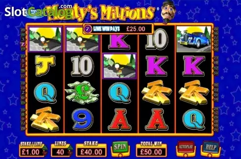Οθόνη 4. Monty's Millions Κουλοχέρης 