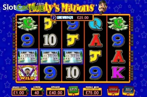 Οθόνη 6. Monty's Millions Κουλοχέρης 