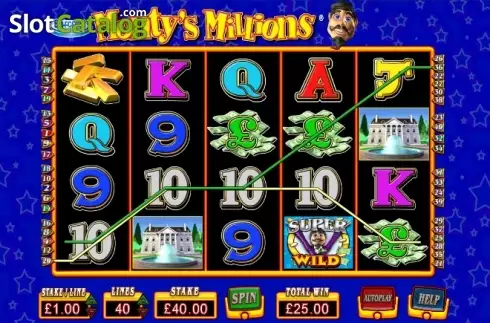 Οθόνη 7. Monty's Millions Κουλοχέρης 