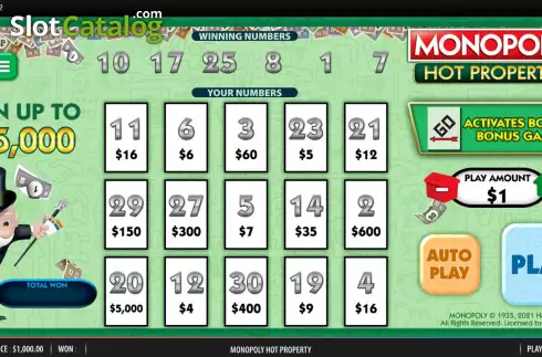 Οθόνη4. Monopoly Hot Property Κουλοχέρης 