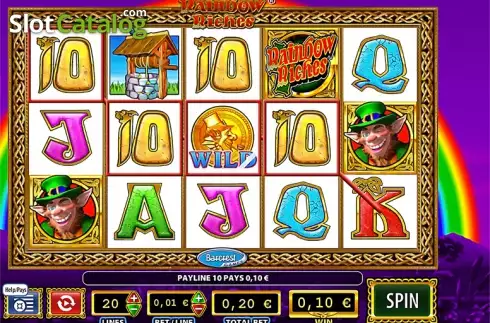 Οθόνη 1. Rainbow Riches Κουλοχέρης