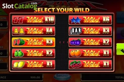 Οθόνη 2. Red Hot Wild Κουλοχέρης 