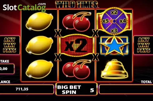 Οθόνη Wheel Bonus 2. Wild Times Κουλοχέρης 