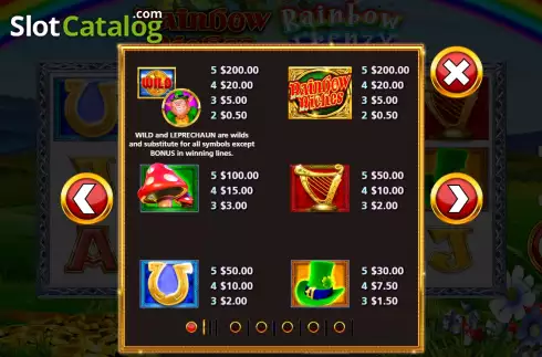 Οθόνη9. Rainbow Riches Rainbow Frenzy Κουλοχέρης