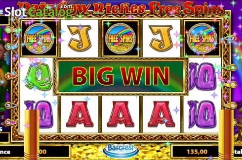 Οθόνη 2. Rainbow Riches Free Spins Κουλοχέρης