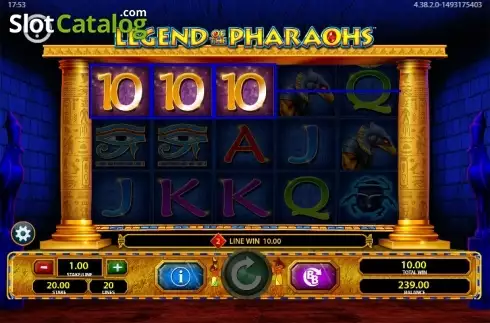 Οθόνη 3. Legend of the Pharaohs Κουλοχέρης