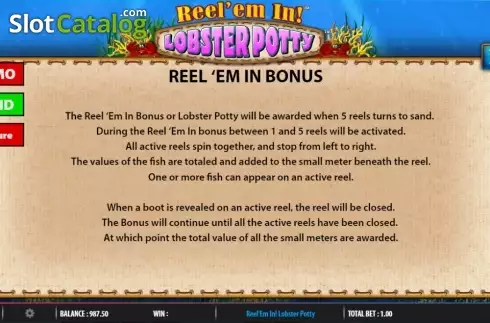 Οθόνη8. Reel 'em In Lobster Potty Κουλοχέρης