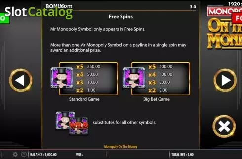 Οθόνη6. MONOPOLY On The Money Κουλοχέρης