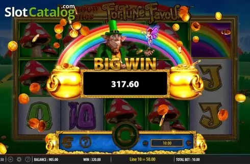 Οθόνη6. Rainbow Riches Fortune Favours Κουλοχέρης