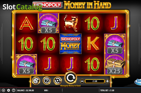 Οθόνη2. MONOPOLY Money in Hand Κουλοχέρης
