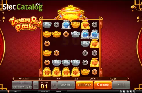 Οθόνη4. Treasure Pot Puzzle Κουλοχέρης