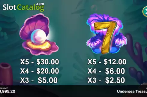 Οθόνη5. Undersea Treasure (Begames) Κουλοχέρης