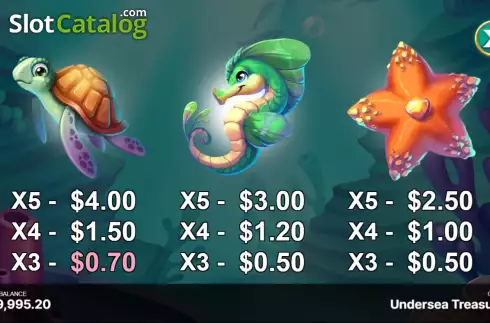 Οθόνη7. Undersea Treasure (Begames) Κουλοχέρης