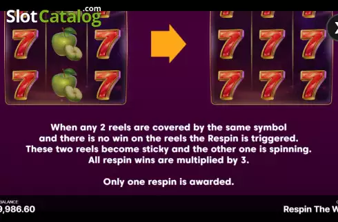 Οθόνη8. Respin The Win Κουλοχέρης