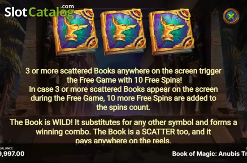 Οθόνη6. Book of Magic: Anubis Trial Κουλοχέρης 