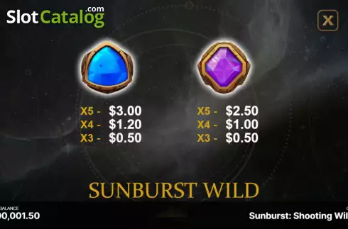 Οθόνη7. Sunburst: Shooting Wilds Κουλοχέρης