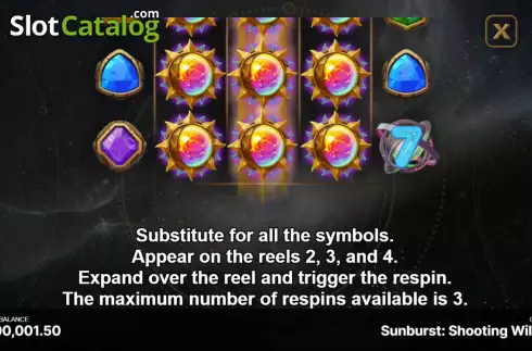 Οθόνη8. Sunburst: Shooting Wilds Κουλοχέρης