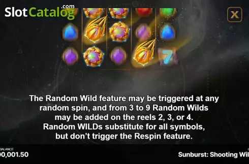 Οθόνη9. Sunburst: Shooting Wilds Κουλοχέρης