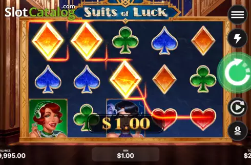 Οθόνη3. Suits of Luck Κουλοχέρης 