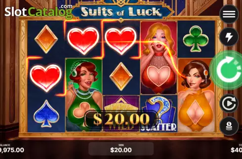 Οθόνη4. Suits of Luck Κουλοχέρης 