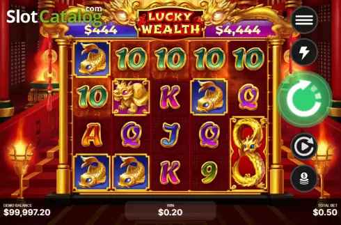 Οθόνη3. Lucky Wealth (Begames) Κουλοχέρης