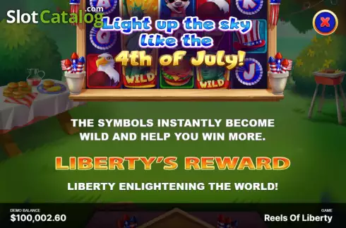 Οθόνη6. Reels of Liberty Κουλοχέρης
