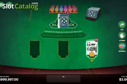 Οθόνη3. Blackjack (Begames) Κουλοχέρης