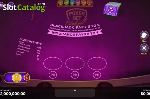 Οθόνη2. Poker Bet Blackjack Κουλοχέρης