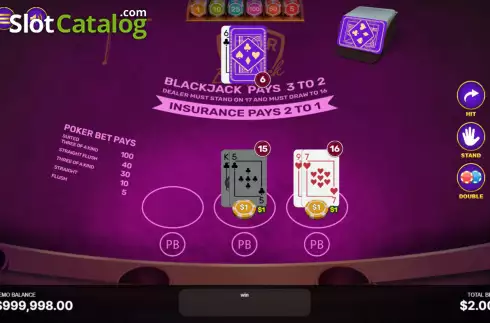 Οθόνη3. Poker Bet Blackjack Κουλοχέρης