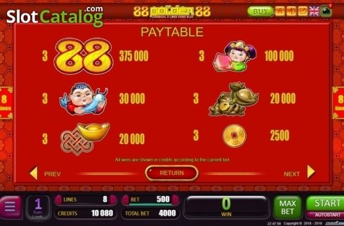 Οθόνη5. 88 Golden 88 Κουλοχέρης